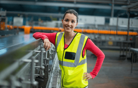 Woman in factory