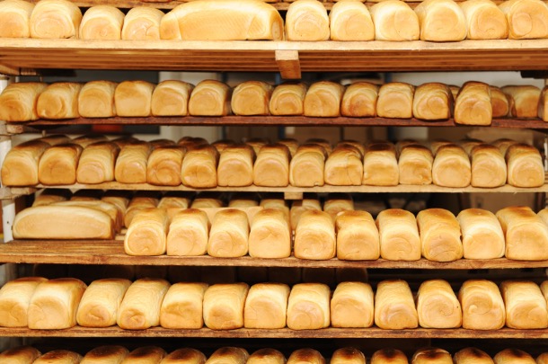 Bread in a bakery factory Bread in a bakery factory